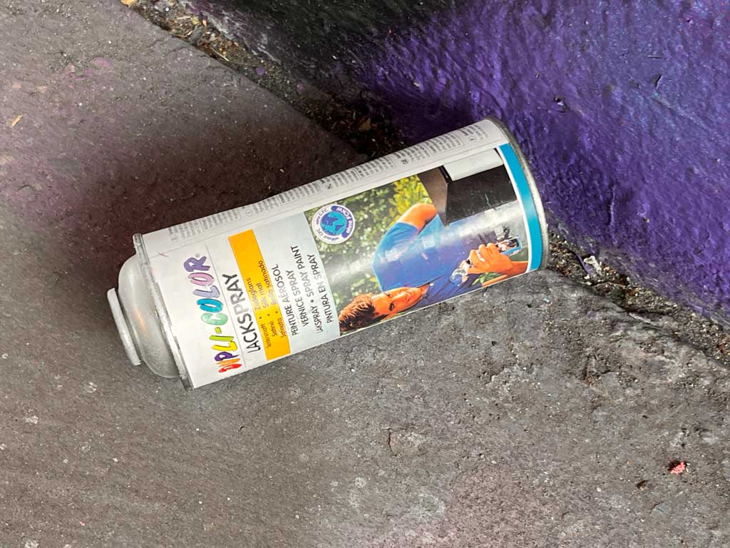 Sprühdosenmüll am Ratswegkreisel