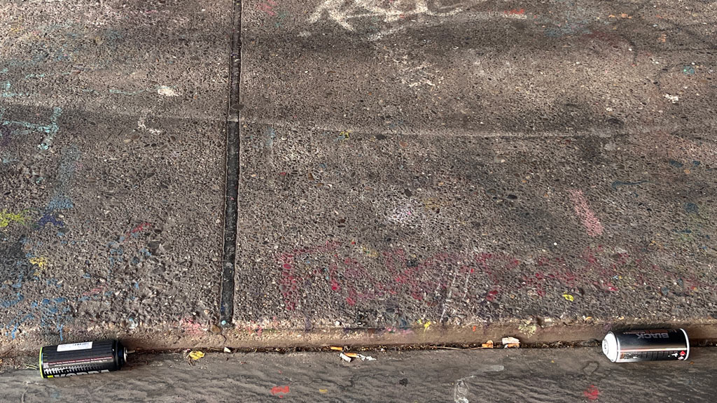 Sprühdosenmüll am Ratswegkreisel