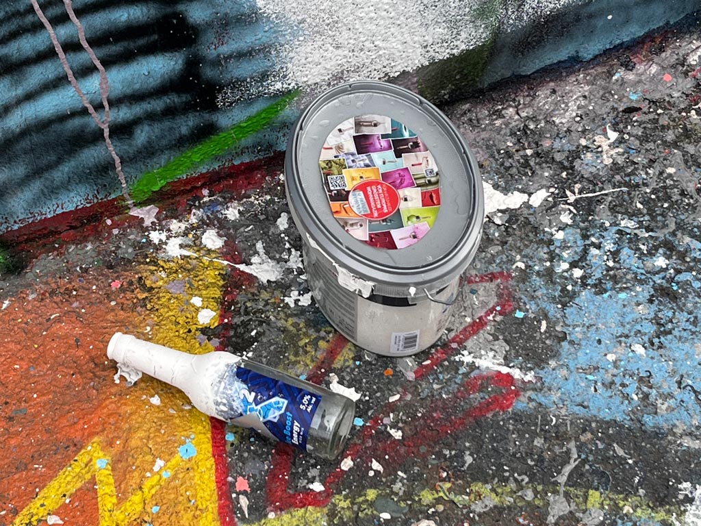 Sprühdosenmüll am Ratswegkreisel