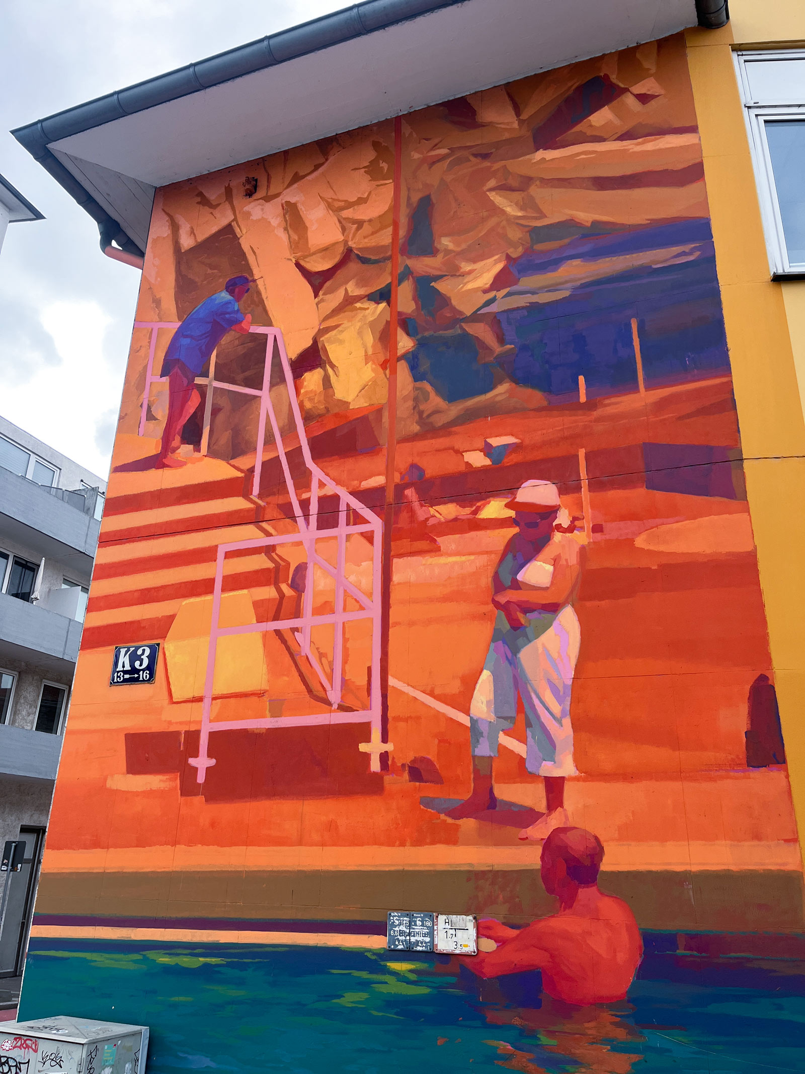 Stadt Wand Kunst – Mural in Mannheim von Zoer