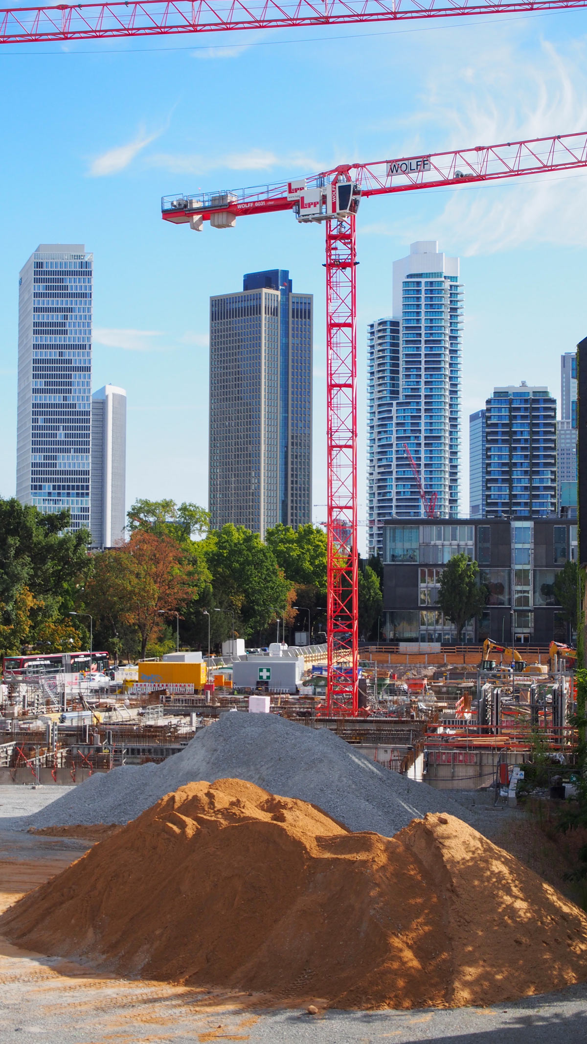 Stadtbilder Frankfurt – Baustelle ehemaliges FAZ-Gelände | künftige Hellerhöfe