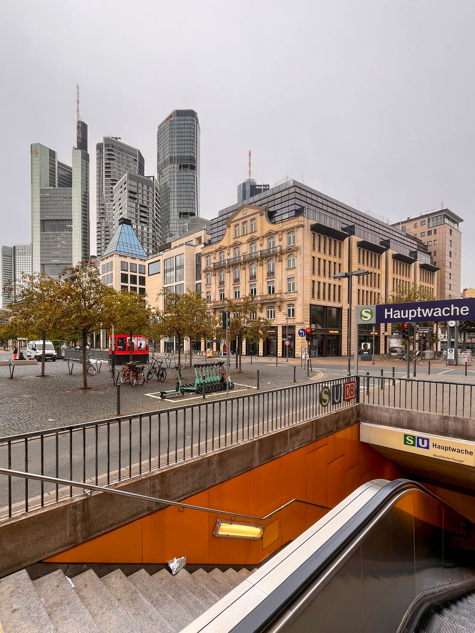 Stadtbilder Frankfurt - Ecke Hauptwache und Freßgass’