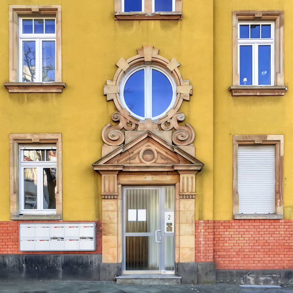 Fassade eines Hauses in Frankfurt-Bornheim