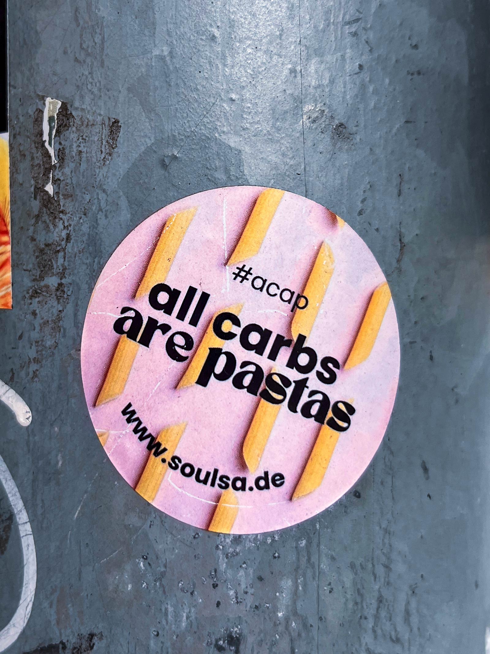 Sticker Art – All Carbs Are Pastas