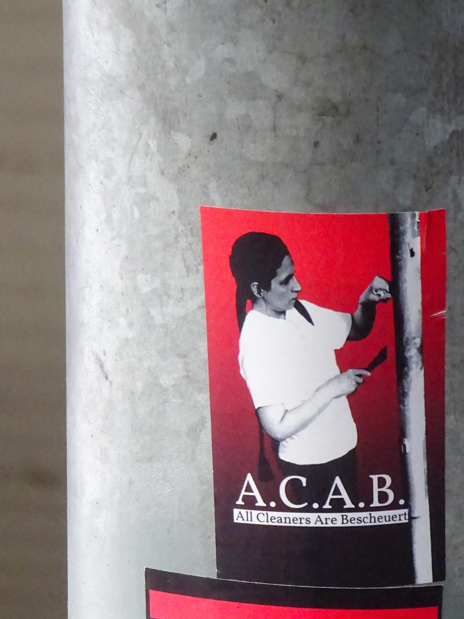 Sticker Art – All Cleaners Are Bescheuert