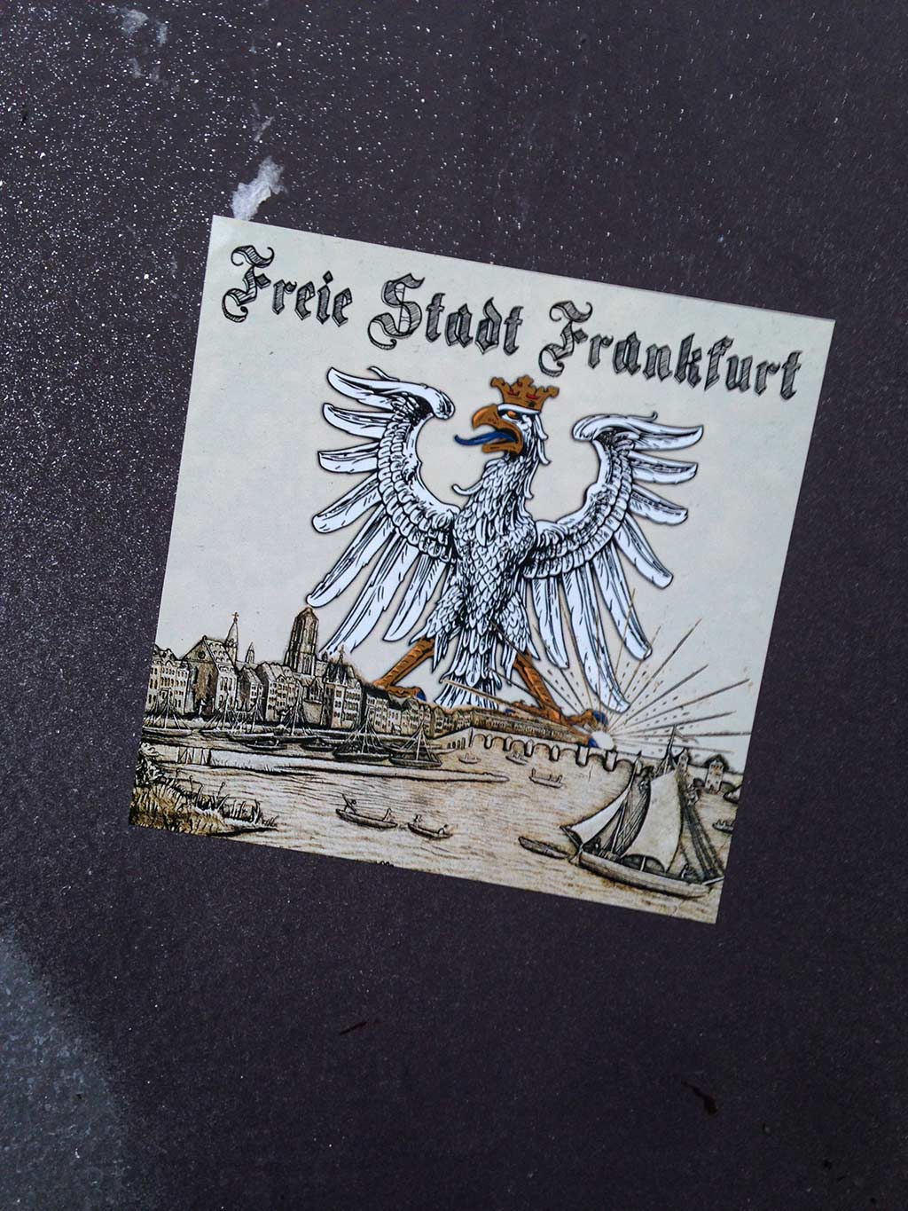 Sticker Art: Freie Stadt Frankfurt