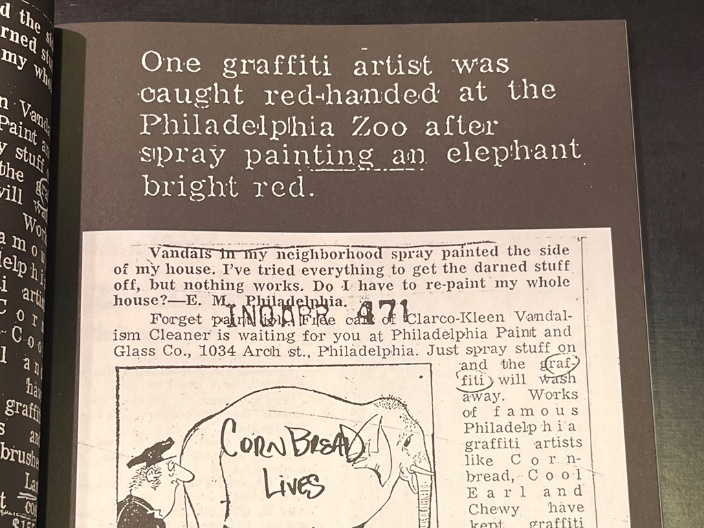 Stiftung Buchkunst auf der Frankfurter Buchmesse 2025: Schönste Bücher aus aller Welt - Schweiz - Cornbread by Cornbread – The Legend - Graffiti in Philadelphia