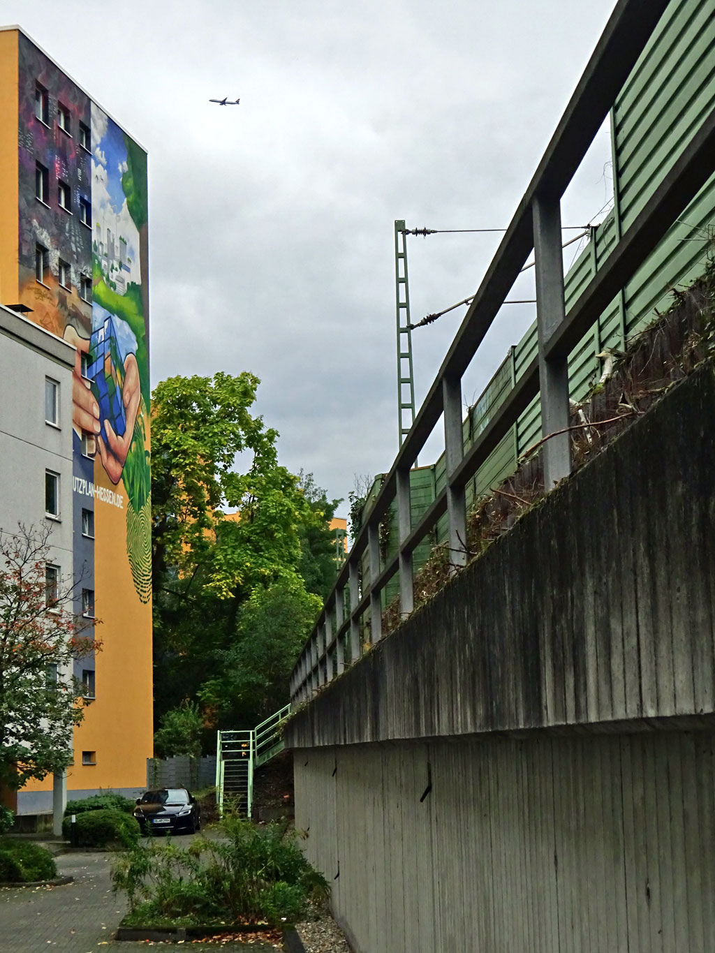 Streetart-Fotografie in Frankfurt - Klimaschutzplan-Mural von Cor