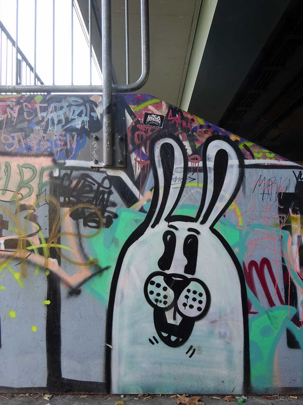 Streetart mit dem Hasen