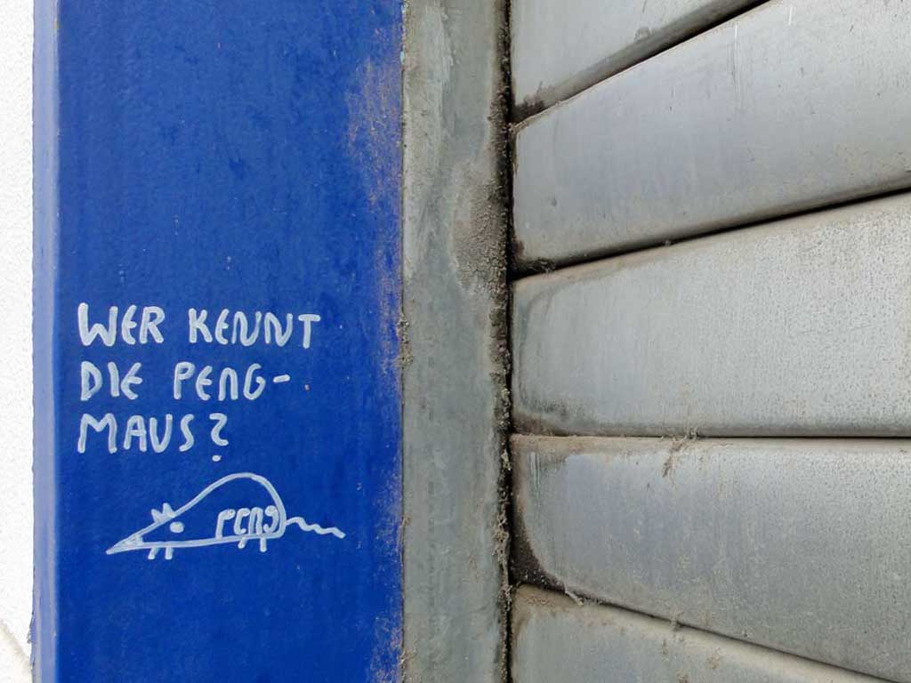 Streetart mit der Maus