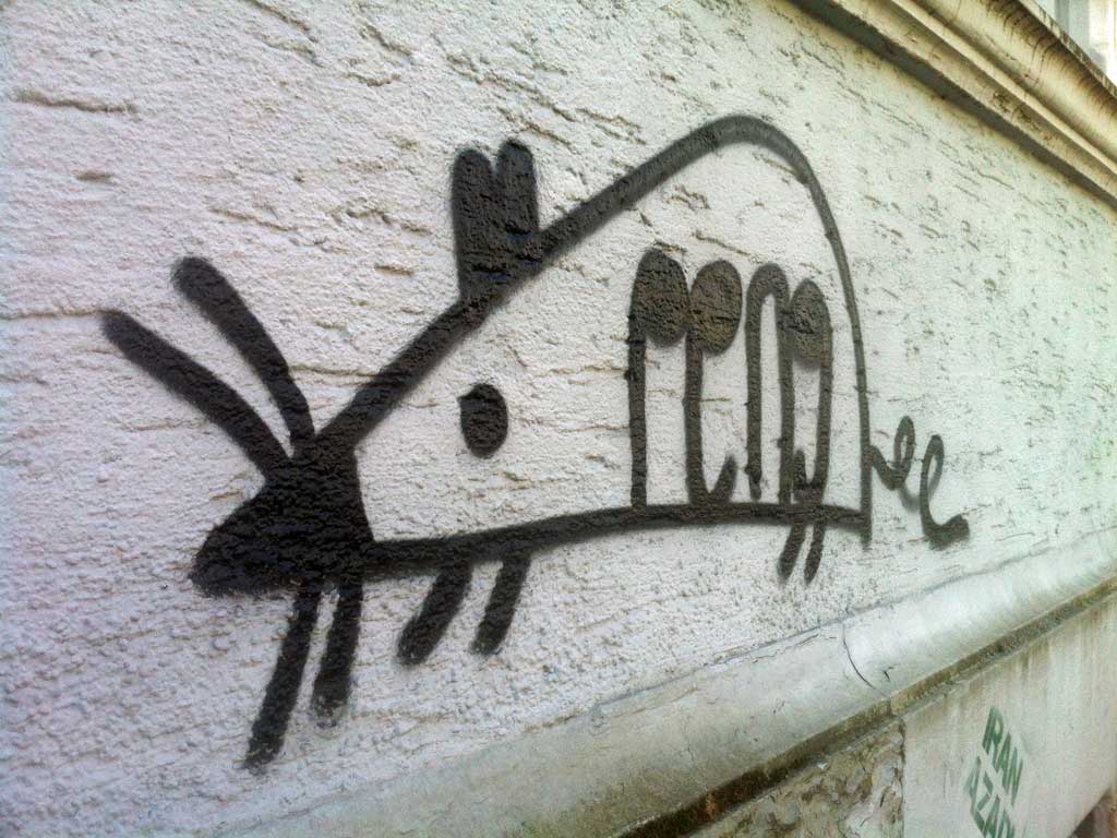 Streetart mit der Maus