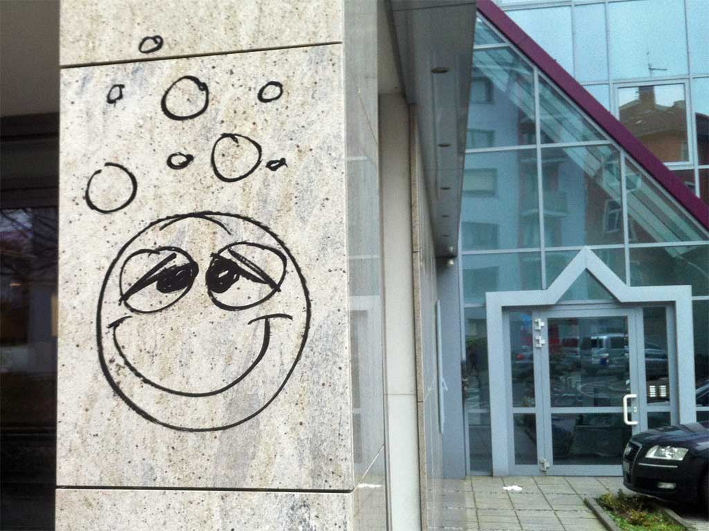 Mellow-Smiley in Frankfurt