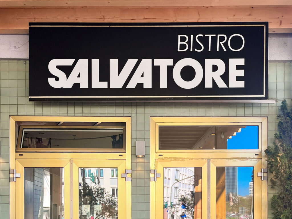 Typografie Frankfurt – Bistro Salvatore