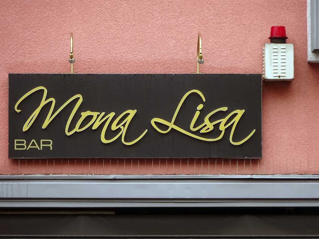 Typografie in Frankfurt - Mona Lisa
