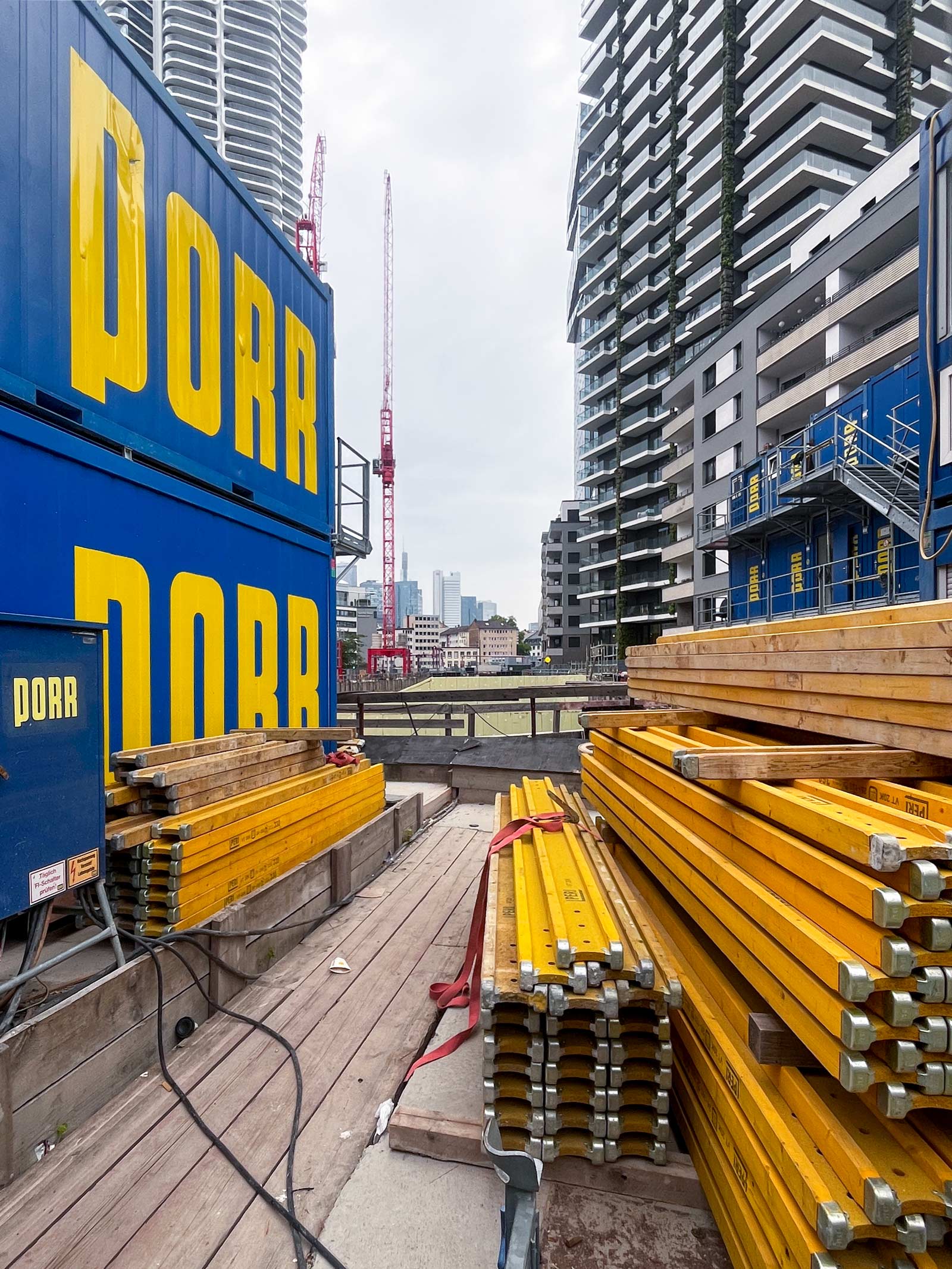 U-Bahn-Baustelle im Frankfurter Gallus