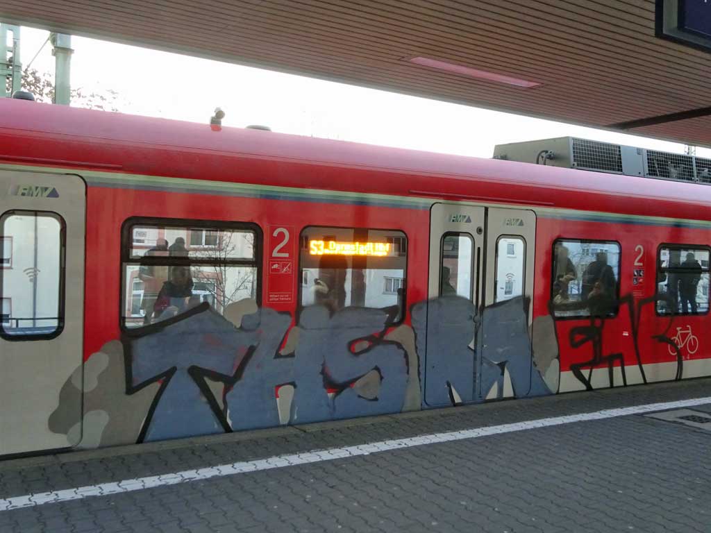 Unfertige Graffiti