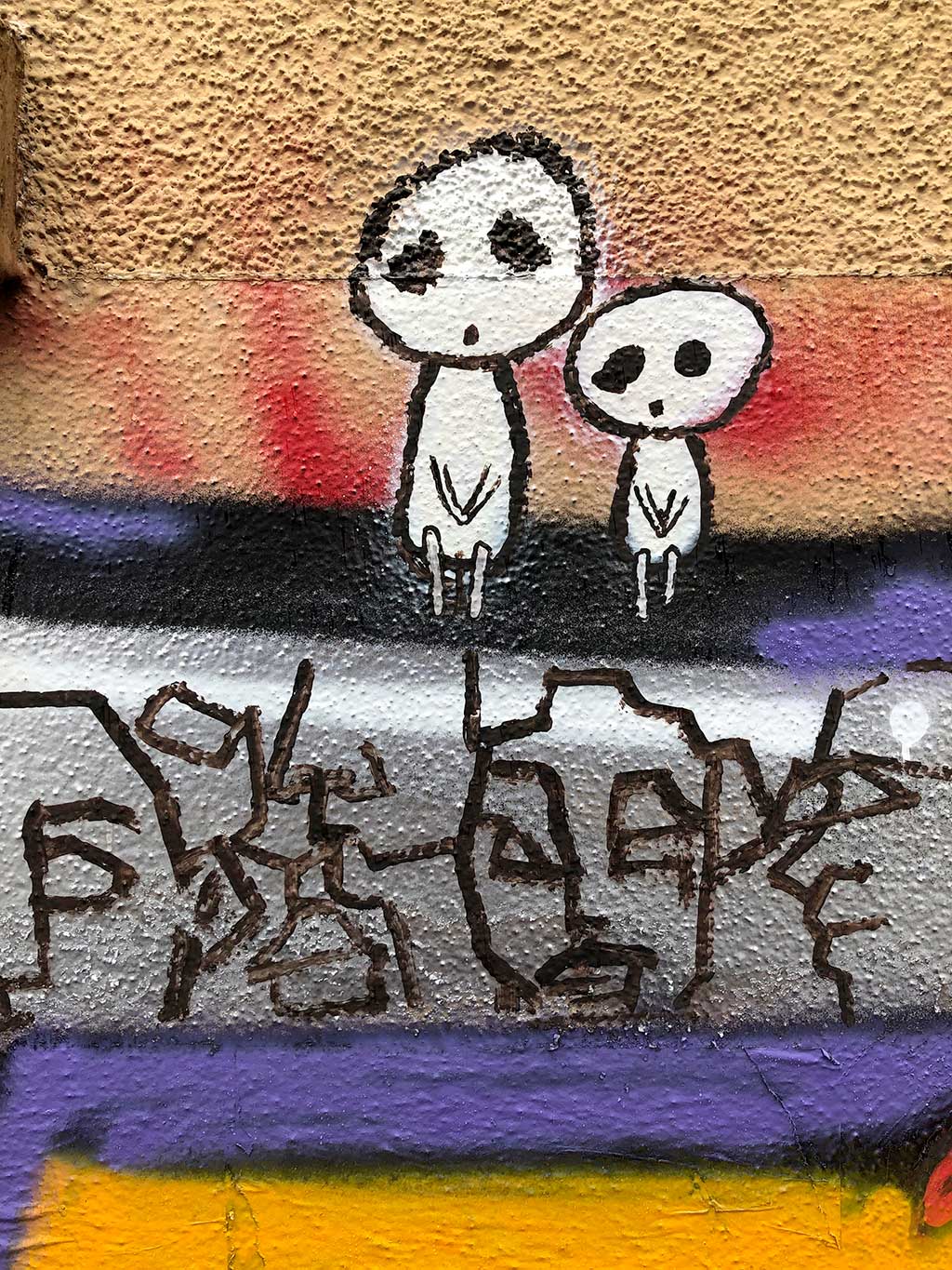 Ungewöhnlicher Umgang mit ungeliebten Graffiti