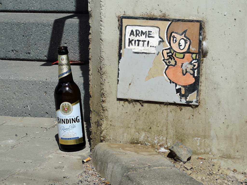 Fliese mit Motiv des Street Art Künstlers El Bocho