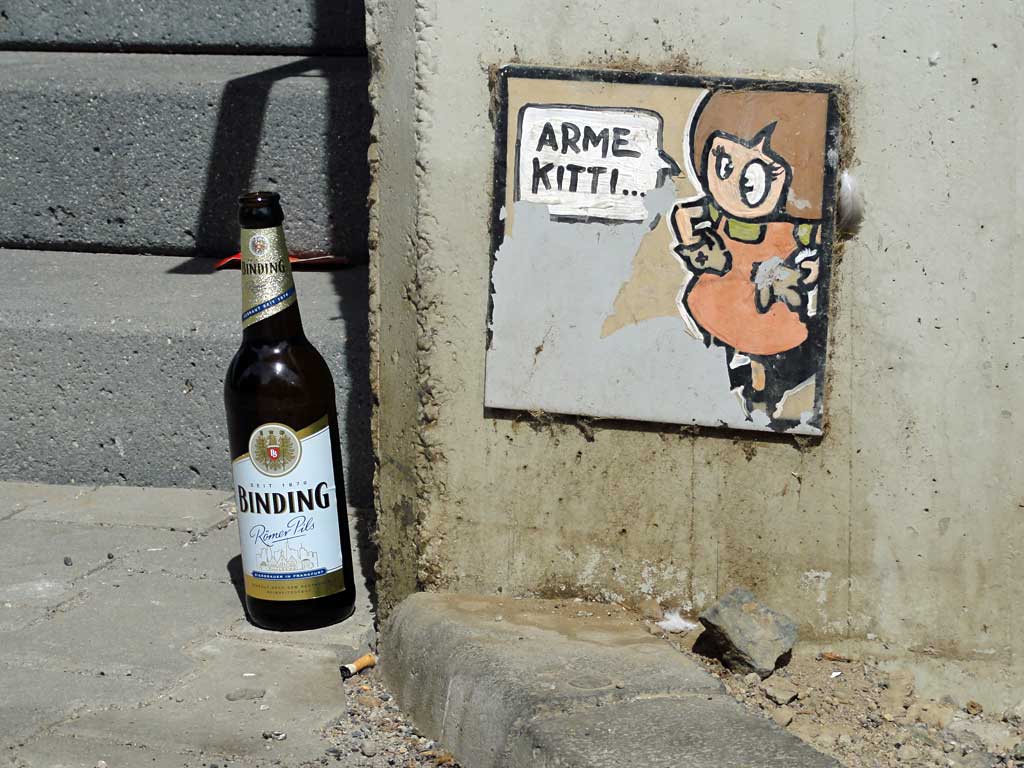 Fliese mit Motiv des Street Art Künstlers El Bocho