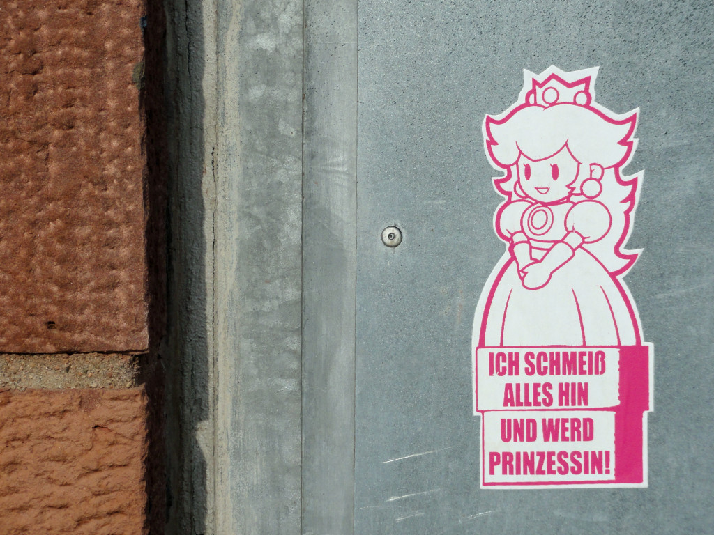 Urban Art Frankfurt - Ich schmeiß alle shin und werd Prinzessin