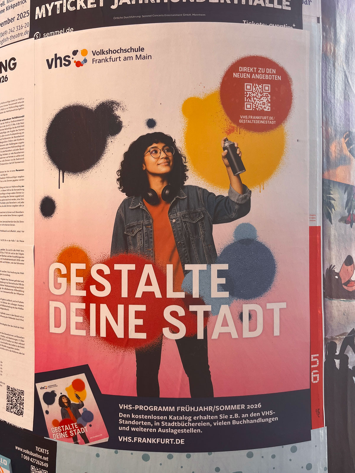 Urban Art Frankfurt – VHS-Plakat: Gestalte Deine Stadt
