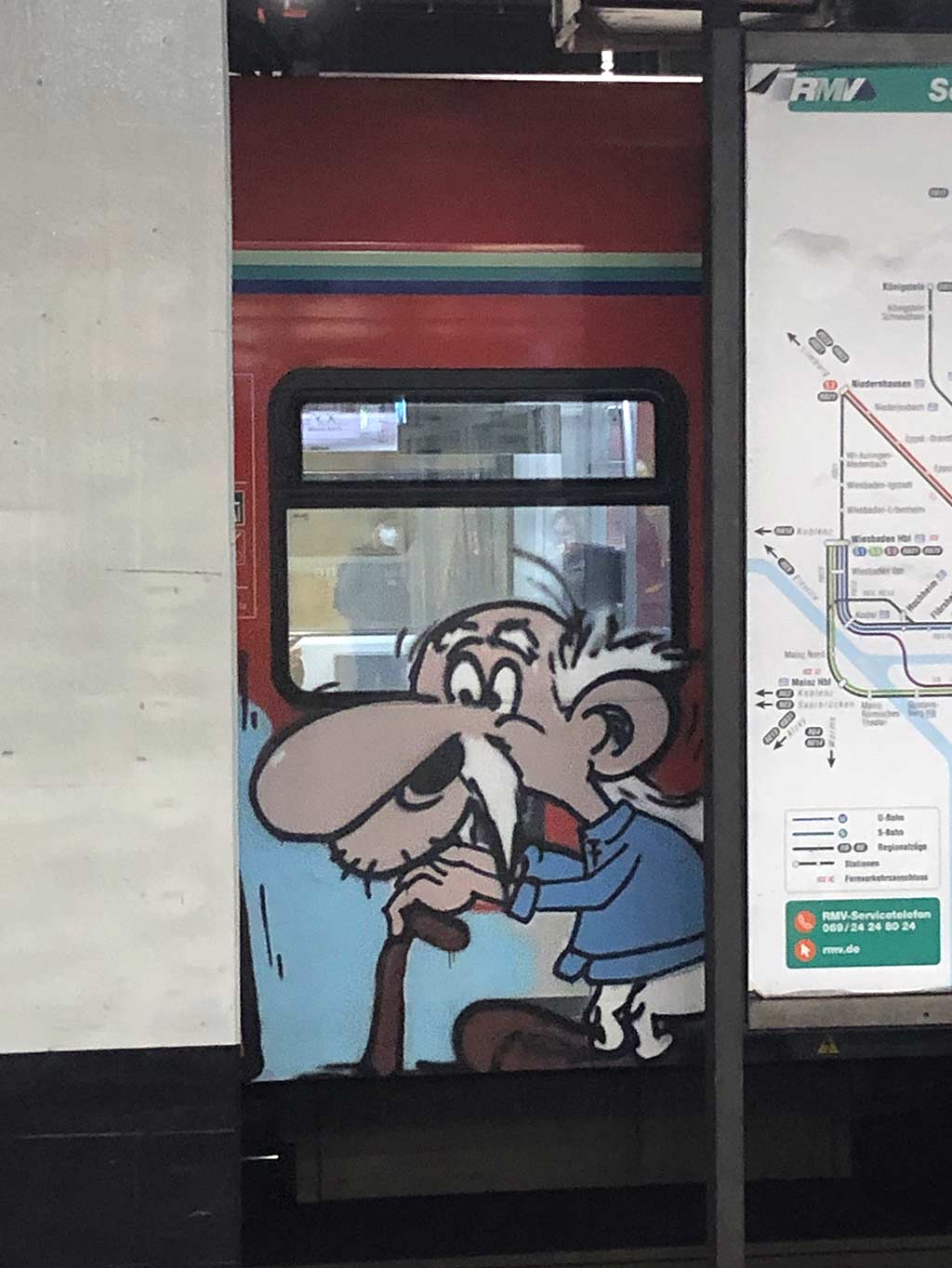 Urban Art Frankfurt - Methusalix_Graffiti auf S-Bahn