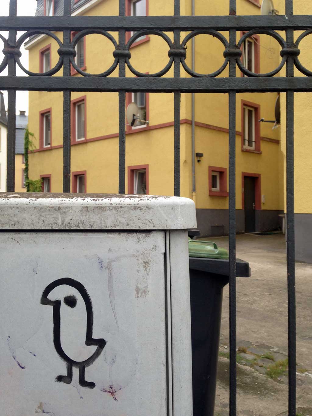 Streetart in Frankfurt - Vogel