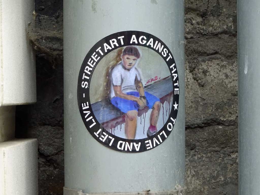 Streetart against hate