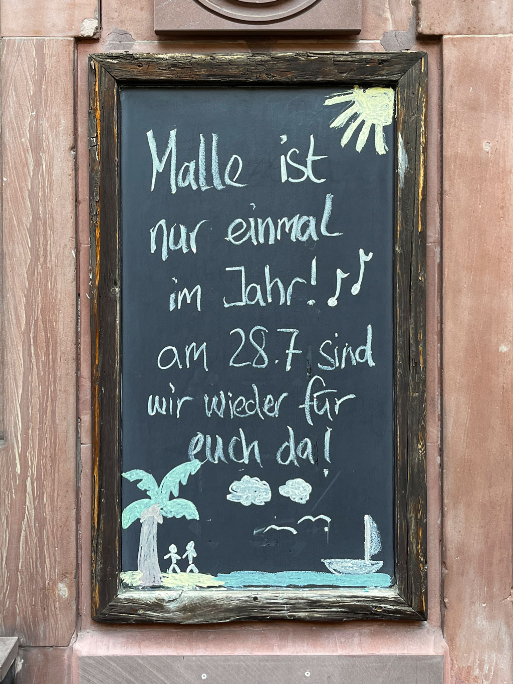 Urlaubszeit in Frankfurt-Bornheim 2026 - Gaststätte