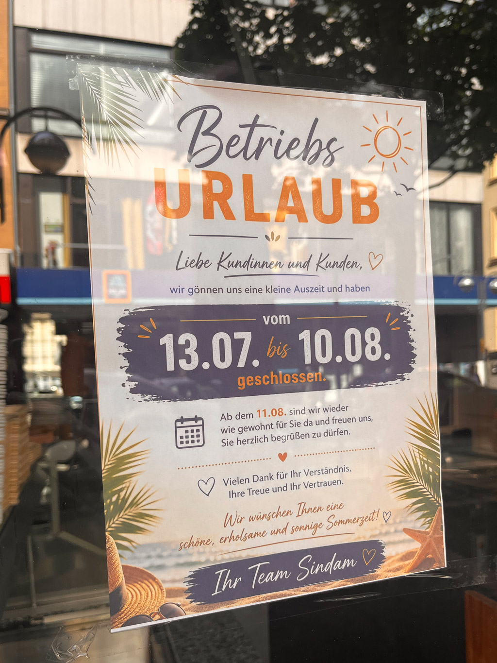 Urlaubszeit in Frankfurt-Bornheim 2026 - Döner