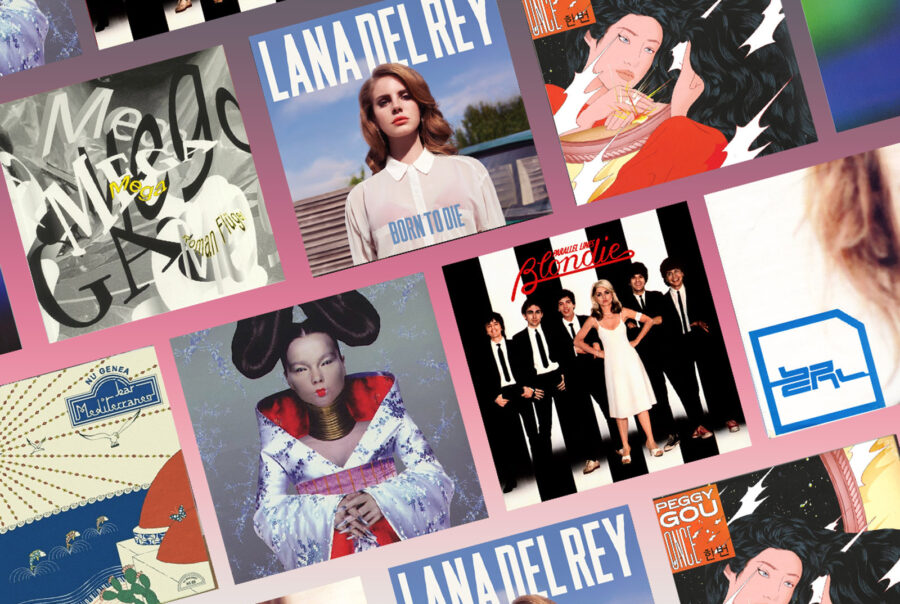 Vinyl Shopping – Januar bis März 2026. Zu sehen sind Plattencover von Blondie, Björk, Nu Genea, Roman Flügel u.v.a.