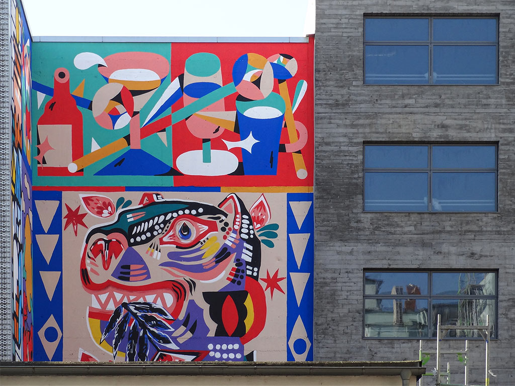 Wetopia - We paint the city: Mural Art Projekt im Frankfurter Ostend