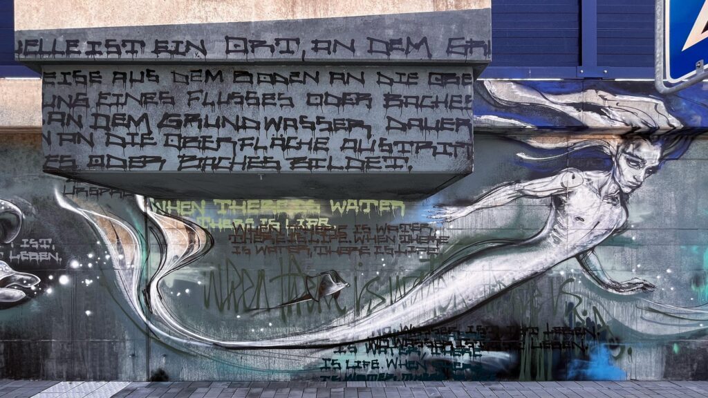 When there is water, there is life – Wandbild von Hera und Case in Bad Vilbel (2026)