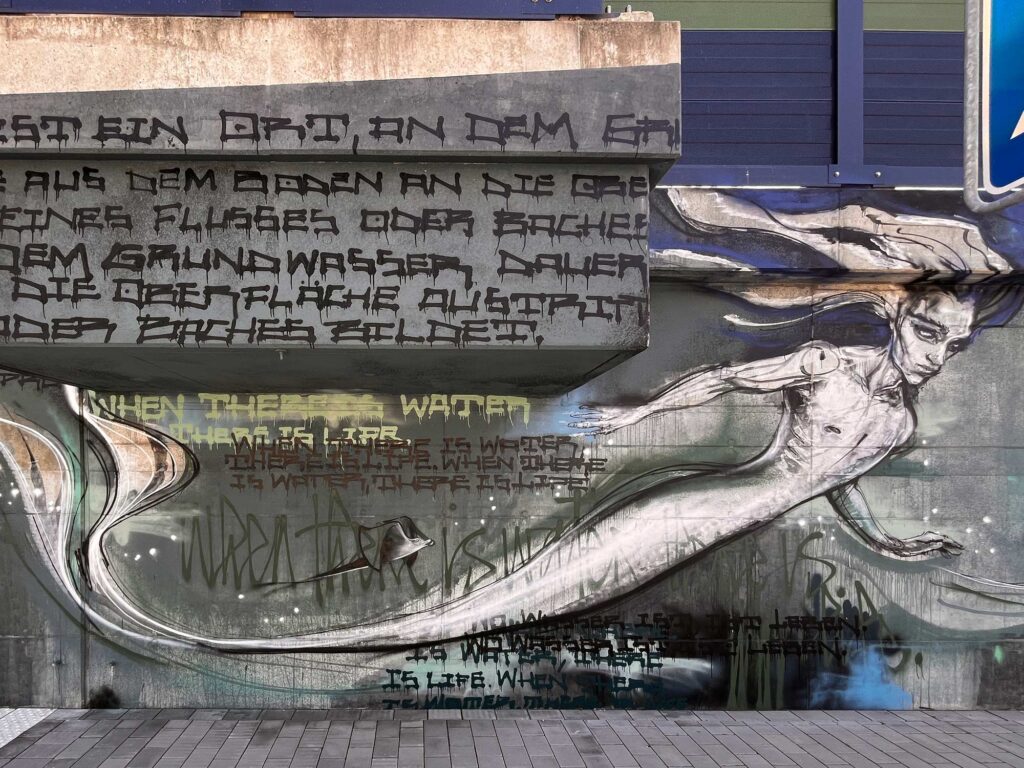 When there is water, there is life – Wandbild von Hera und Case in Bad Vilbel (2026)
