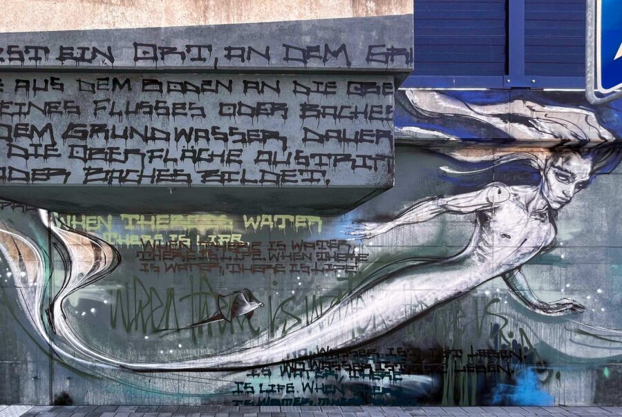 When there is water, there is life – Wandbild von Hera und Case in Bad Vilbel (2026)
