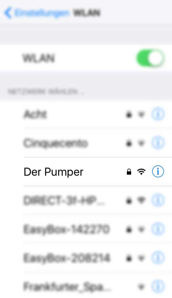 WLAN-Name in Frankfurt - Der Pumper