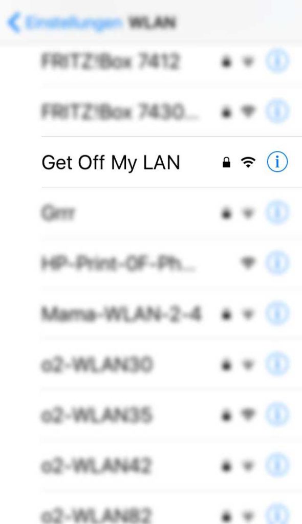 WLAN-Name in Frankfurt - Get off my LAN