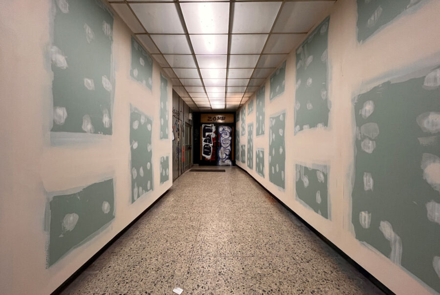 Eingangsbereich des Hauses. in dem sich früher das Berger Kino befand.